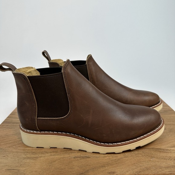 New Womens Red Wing Heritage 3445 Classic‎ Chelsea Amber Leather Boots Size 9B - Picture 1 of 9
